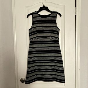 Ann Taylor Dress - Black and White Sleeveless - Size 8P